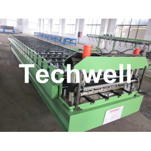 Wholesale Automatical Color Steel Roof Roll Forming Machine with PANASONIC PLC Control System from china suppliers