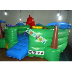 0.45mm PVC Tarpaulin Inflatable Amusement Park Turtle Playground With Slide And