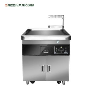 Wholesale Commercial Kitchen Multifunctional Mobile Teppanyaki Grill Table with Double Furnace from china suppliers