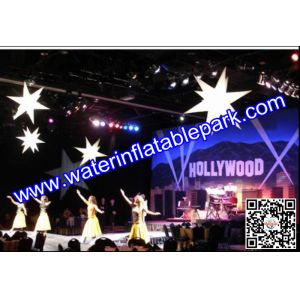 Illuminated Night Club Decoration Inflatable LED Lighting Star FOR Event