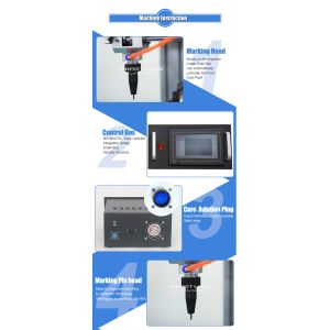 Portable Automatic Dot Peen Fiber Laser Marking Machine For Nameplate Sign