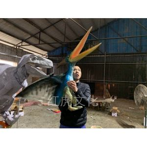 Life Size Realistic Dinosaur Puppet , Jurassic Park Pterosaur Hand Puppet