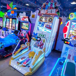 Skateboard Kid Arcade Machine Scooter 140cm Length Play Mode Adjustable