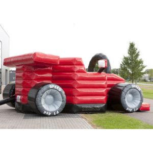Race Car Kid Inflatable Bouncers Funny Jumping Pvc Tarpaulin Material