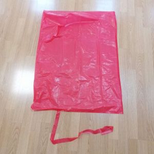 China 200pcs Red Disposable Water Soluble Laundry Bags With Red Strip on sale