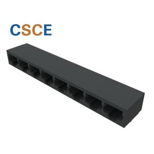 Wholesale 1 * 8 Multiple Port RJ45 Modular Jack Connector For Ethernet Thru - Hole R/A from china suppliers