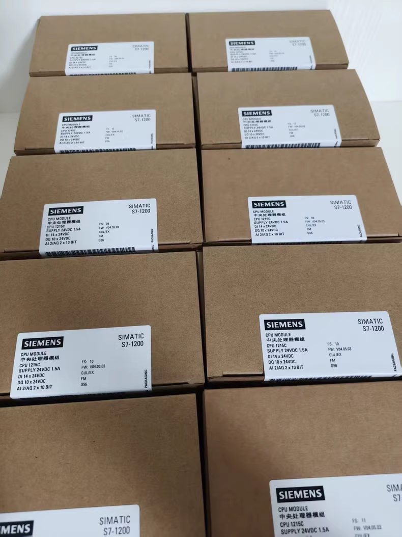 Wholesale 6ES7215-1AG40-0XB0 CPU, 2 analog inputs/2 analog outputs, 14 digital inputs/10 digital outputs, 24 VDC, IP20, SIMATIC S7-1200 series from china suppliers