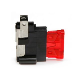 PA66 Brass Terminal Standard Blade Fuse Holder with PCB Mounting for Automotive