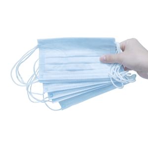 Rectangle 99% BFE Nonwoven 3ply Type IIR Face Mask