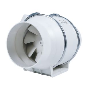 China 5 Inch Mixed-Flow 2 Speed Inline Extractor Fan in Hydroponic Growing Systems 240V White on sale