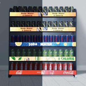 China Professional Lighted Shelf Display Modular Design Hook Type Installation Support on sale