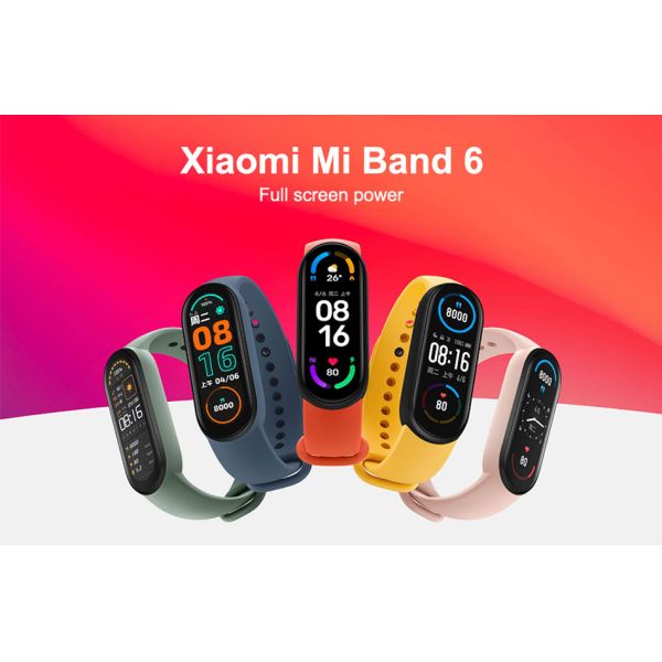 Original Xiaomi Mi band6 1.56 Inch Heart Rate Monitor Fitness Waterproof Sports Xiaomi Mi Band 6 Global Version 2021