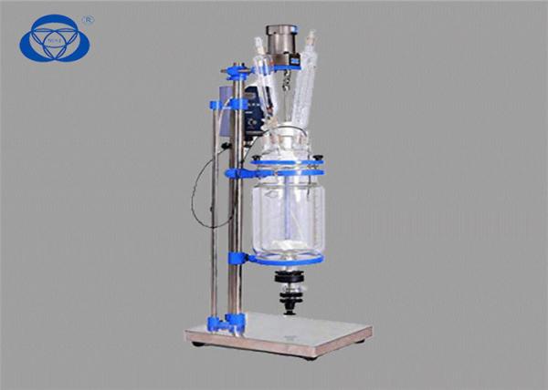 Quality Mini Single Layer Chemical Glass Reactor 304 Stainess Steel High Precision for sale