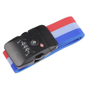 Safety Personalised Luggage Straps Adjustable With Polyester Cotton Material