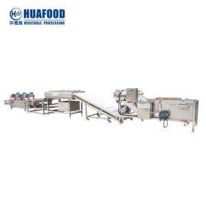 Cleaning Vegetable And Fruit Washing Machine Processing Line High Efficiency