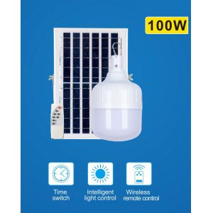 LiFePO4 SMD5730 Rechargeable Solar Powered Lamp 570lm Led Emergency Bulb