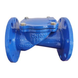 Ductile Iron Rubber Flapper Check Valve Flanged Swing Check Valve