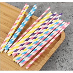 Food Grade Natural White Solid Color Drinking Paper Straw,High quality