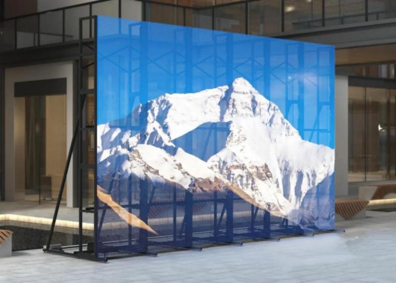 SMD1921 Stackable Transparent Led Display Screen Video Wall For Retail