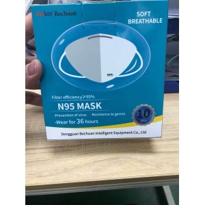 4 Ply Activated KN95 Face Mask With Adjustable Nose Clip 13x15x0.5 Cm