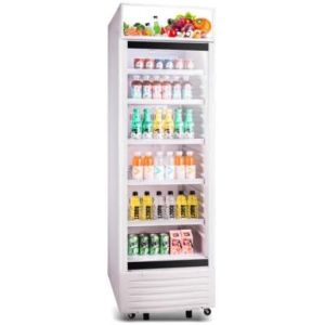 350L Upright Display Fridge , Auto Defrost Refrigerated Display Cooler