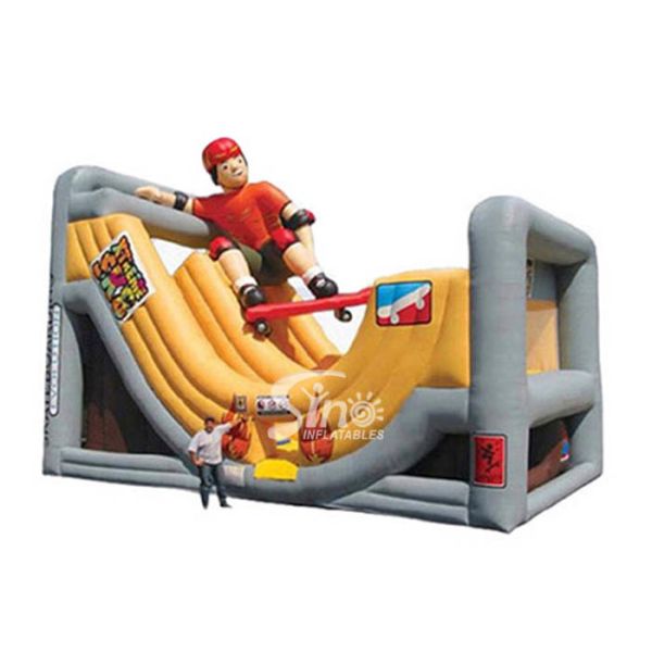 Quality Custom extreme u shaped slide skateboard inflatable slide for sale