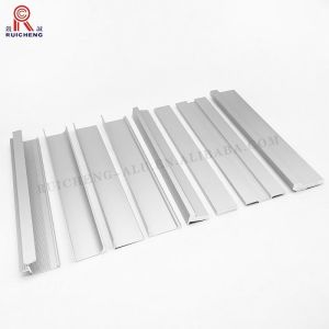 J Profile Aluminium Profile Trim Handle , 1.2mm Brushed Aluminum Drawer Pulls