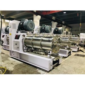 Single Horizontal Bead Mill Machine 250 Liter Grinding For Chemical Fiber