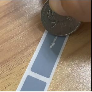 8*20mm 8*40mm Silver Zebra Pattern Leopard Pattern Card Scratch Off Label