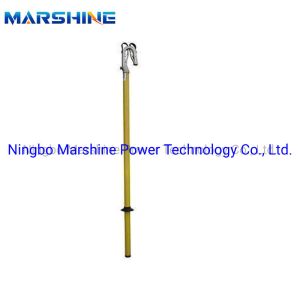 Portable Grounding Rod With Flat Clipper Jaws For Applying Aluminium And Copper