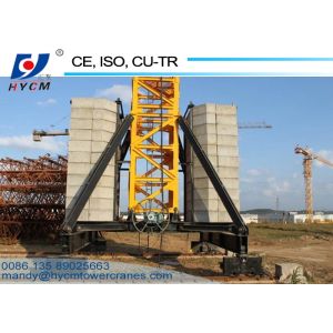 TC6013 Mobile Tower Crane 1.3ton Tip Load and Rail Travelling Base Type