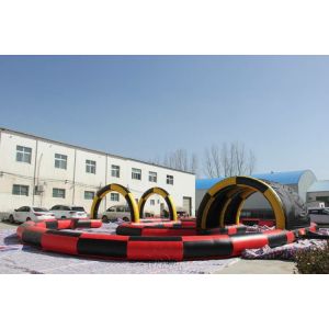 Pvc Material Inflatable Sports Games Inflatable Sports Arena With Tunnel For