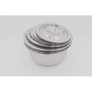 Wholesale 10pcs Cooking Stock Pot Multi Size Round Metal Steel Basin With Lid from china suppliers