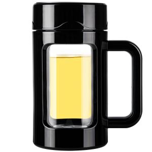 Multipurpose Office Business Gift Portable Glass Water Bottle With Handle Glass