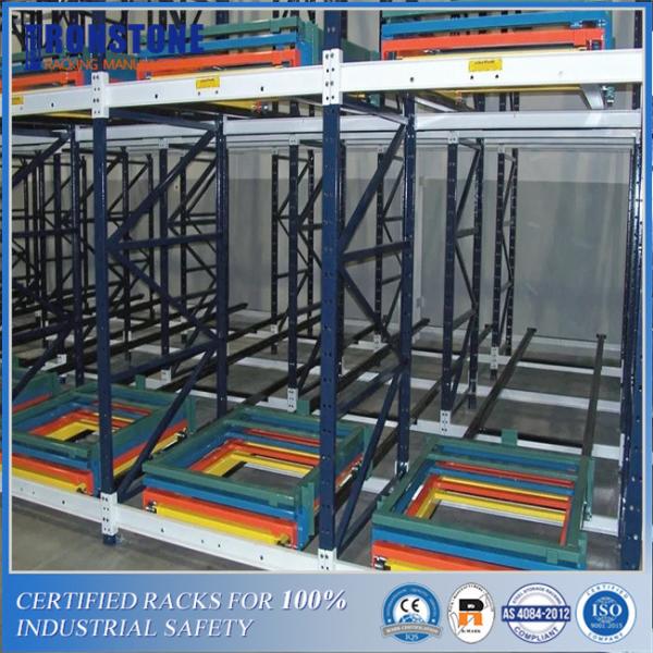 Quality Safe Loading And Retrieval Push Back Racking Storage System for sale
