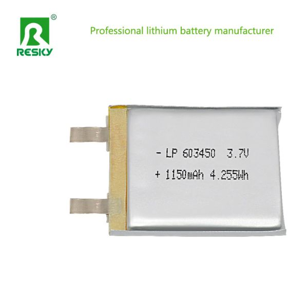 Quality Solar Lithium Polymer Battery Cell 3.7V 603450 1200mAh Batteries For Elevator Alarm for sale