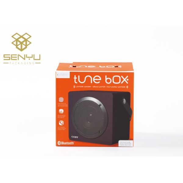 350g Paper Square Box Mobile Accessories Packaging Speaker Accessory Packaging