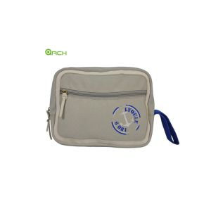 Multiple Interior Pockets Reusable Canvas Tote Bag Cross Stitching