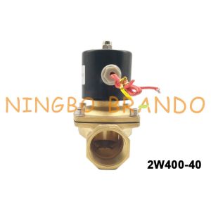 1-1/2" UNI-D Type UW-40 2W400-40 Brass Flow Control Solenoid Valve For Water Gas