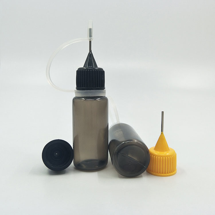 Transparent Black Customize Liquid Plastic Dropper Bottles for Precise Liquid