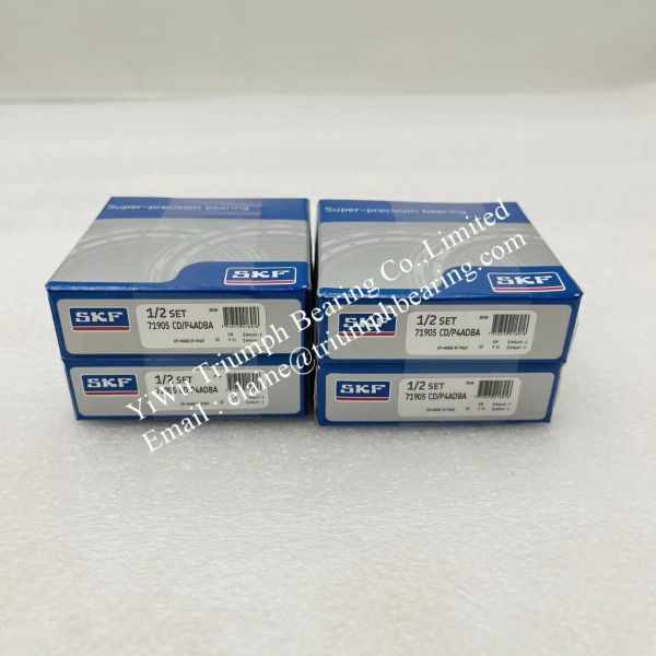 Matched set of two super-precision, high-capacity, D design, single row angular