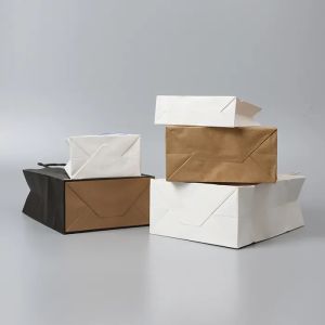 Tote Custom Paper Shopping Bags With Handles Twisted