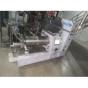 Large Flow Wet Horizontal Sand Milling Machine With Allwin Double End Mechanical
