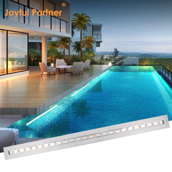 Quality Underwater Linear Light High Brightness IP68 Waterproof RGB Warm White Recessed Mounted DC24V for Enhanced Visibility for sale