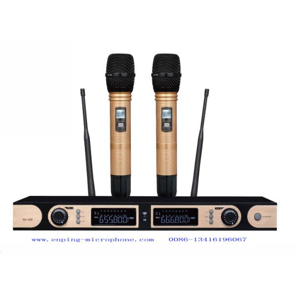 Quality LS-400 wireless microphone system UHF IR selecta ble frequency PLL AUTOMATIC INDUCTION  competetive price rack ear for sale