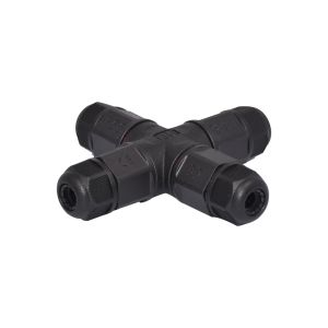 7.5mm LED Waterproof Connector 4ways IP67 Screw T Type Assembly 2 Pin Solar