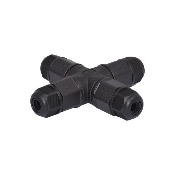 7.5mm LED Waterproof Connector 4ways IP67 Screw T Type Assembly 2 Pin Solar
