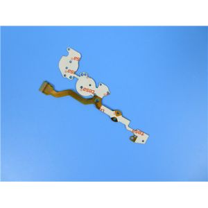 China Dual Layer Flexible Printed Circuit PCB (FPC) Built on Polyimide With Stiffener for PLC Automation on sale