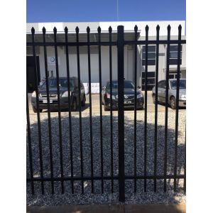 High-Security Spear Top Powder Coated Garrison Fence for Security Boundary