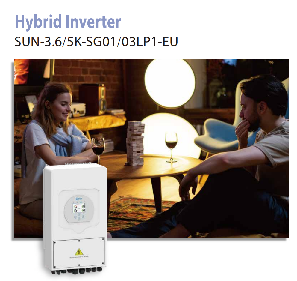 High quality solar inverter 5kw hybrid inverter EU version 230V 50/60HZ with wifi DC switch, work with lead acid batteries